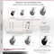 Service Caster 4 Inch Kingpinless Glass Filled Nylon Caster Brakes/Swivel Locks 2 Rigid, 2PK SCC-KP30S420-GFNR-SLB-BSL-2-R-2 - alternate 3